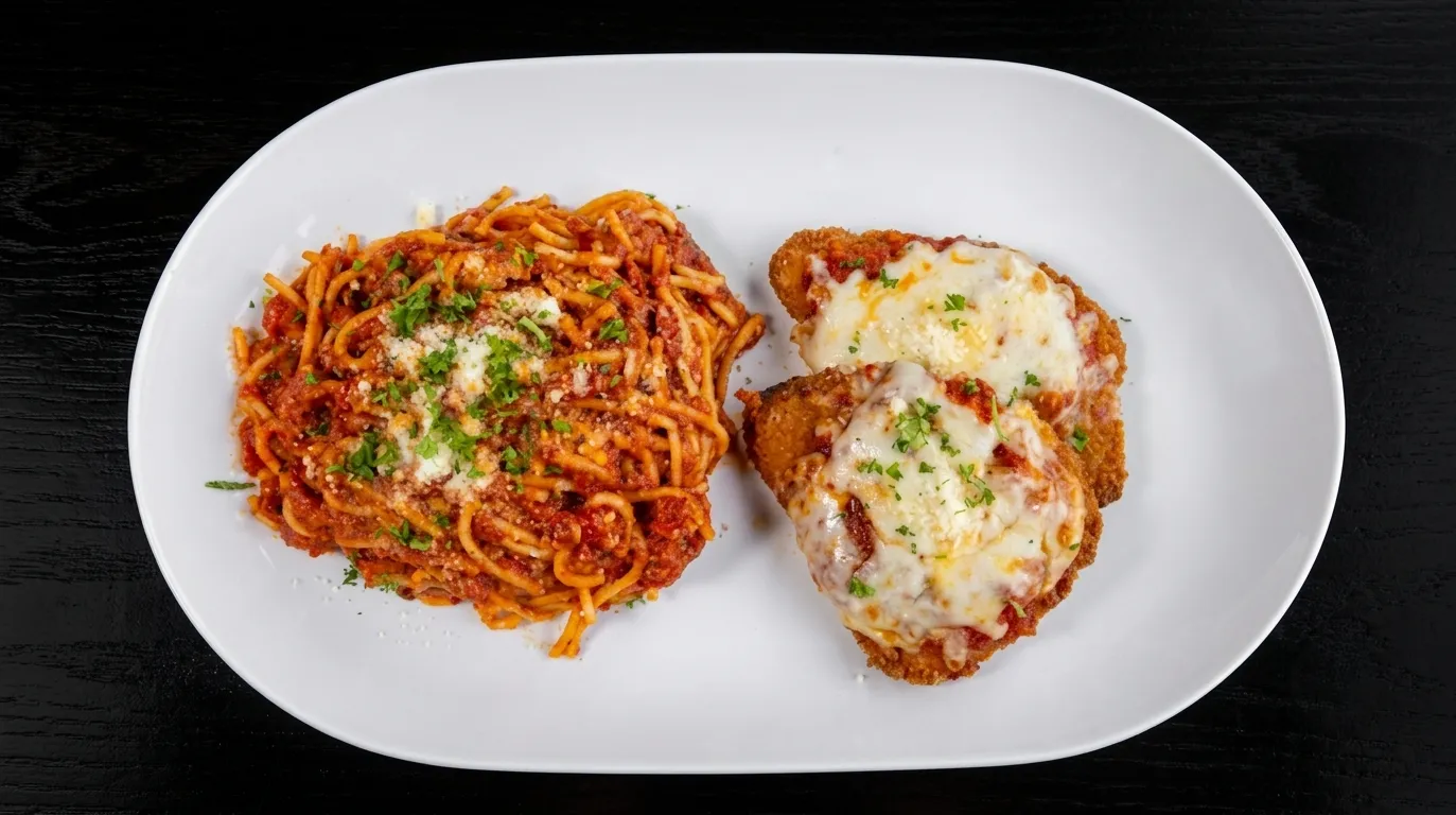 Chicken Parmesan Pasta at Calgary Pub & Restaurant in SE Calgary